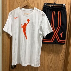 Nike WNBA White and Black Sportswear Set